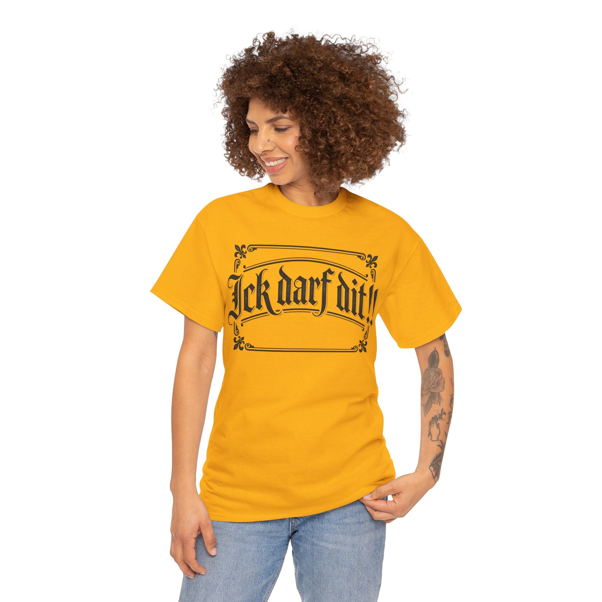 T-Shirt – „Ick darf dit!!“ Vintage Rahmen T-Shirt