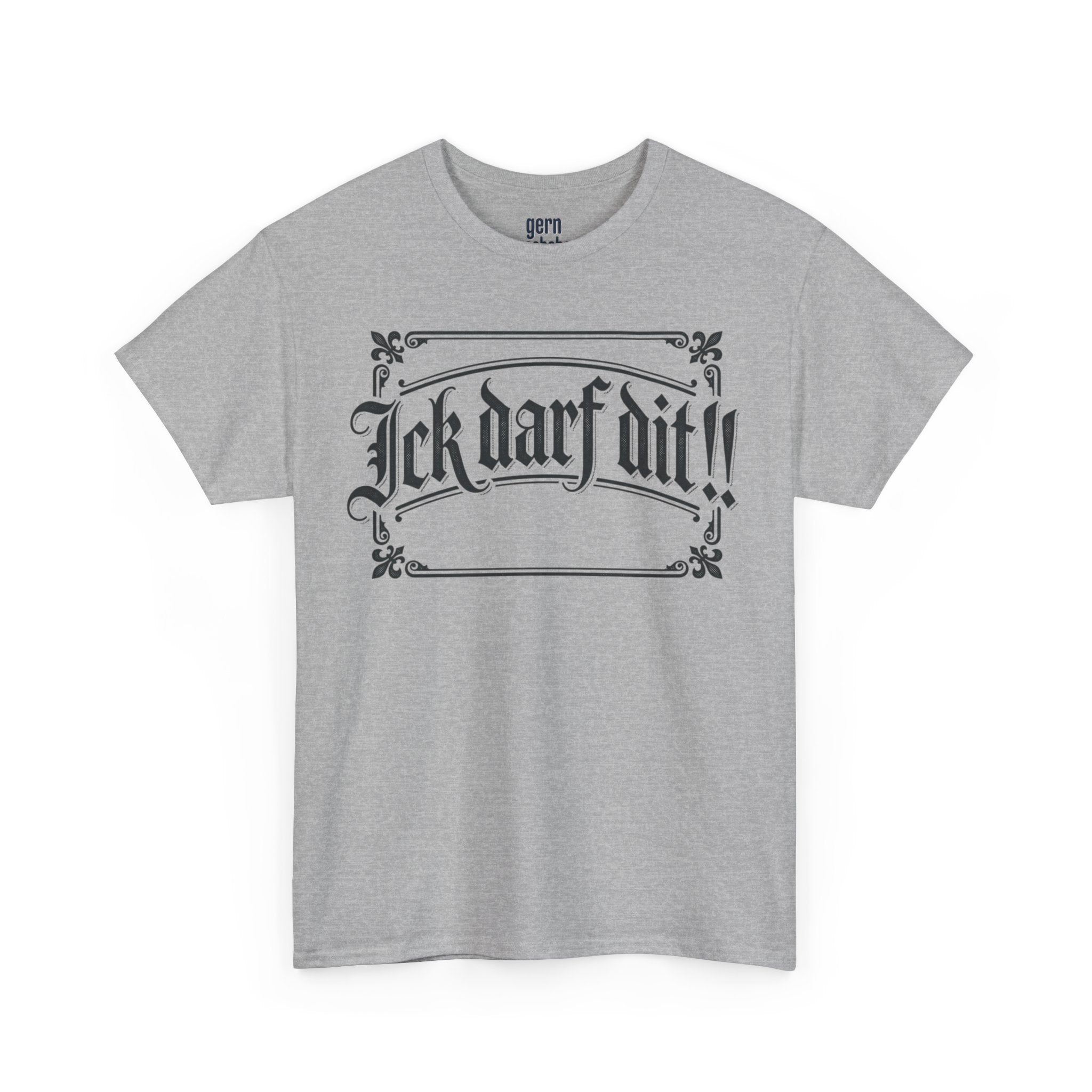 T-Shirt – „Ick darf dit!!“ Vintage Rahmen T-Shirt