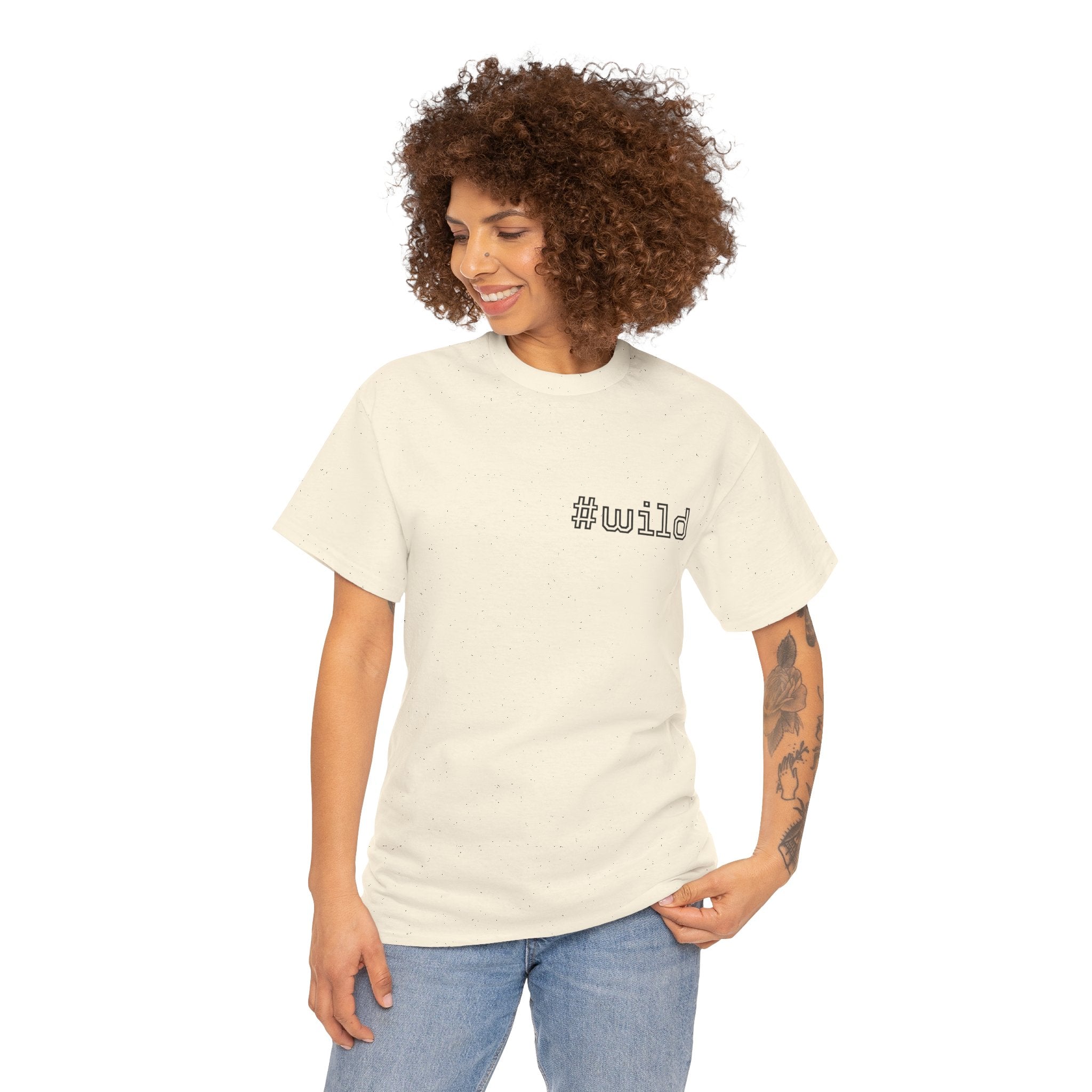 Unisex schweres Baumwoll-T-Shirt #wild