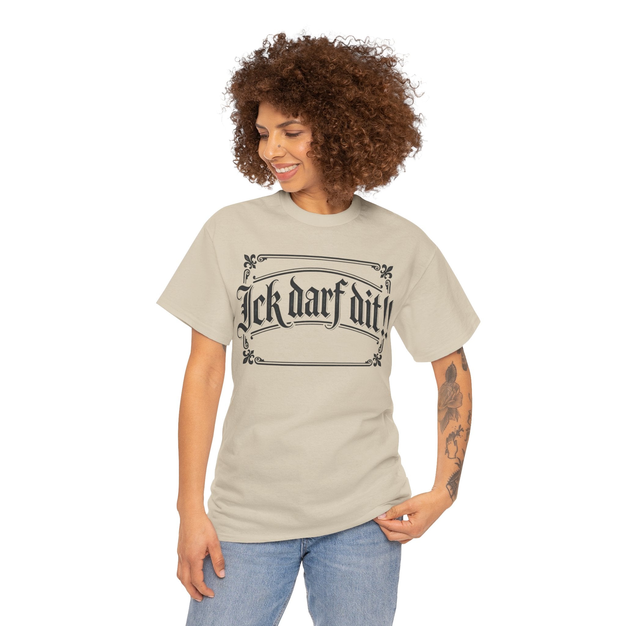T-Shirt – „Ick darf dit!!“ Vintage Rahmen T-Shirt
