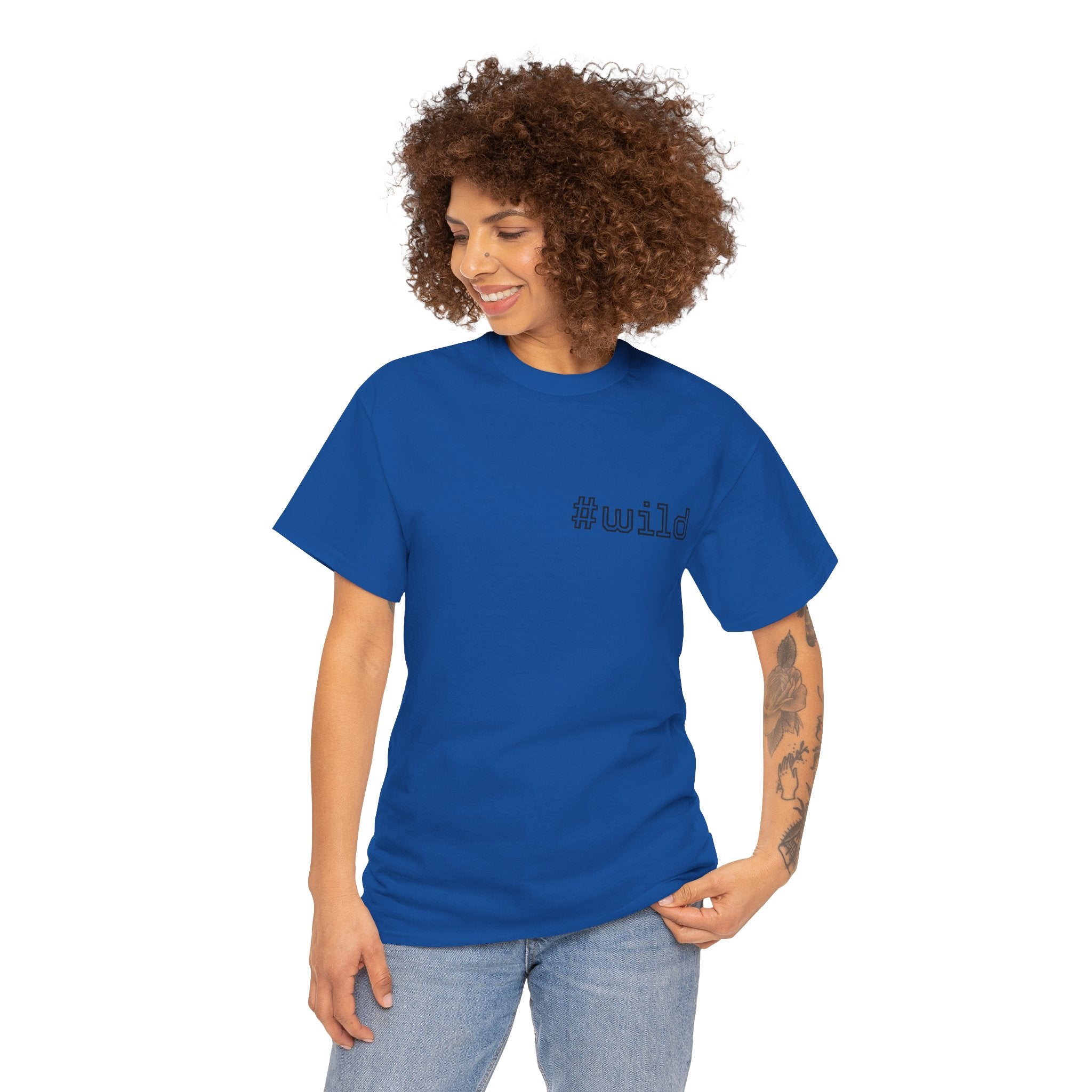 Unisex schweres Baumwoll-T-Shirt #wild