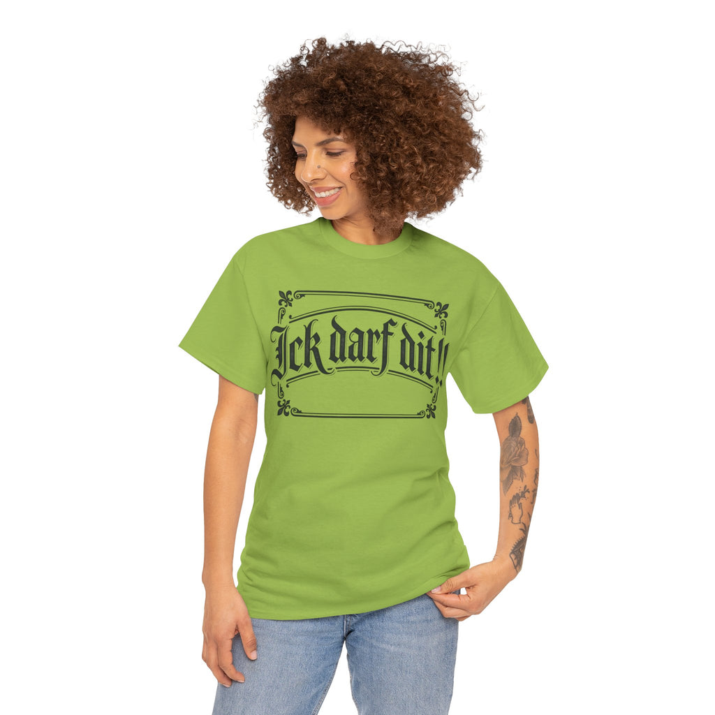 T-Shirt – „Ick darf dit!!“ Vintage Rahmen T-Shirt