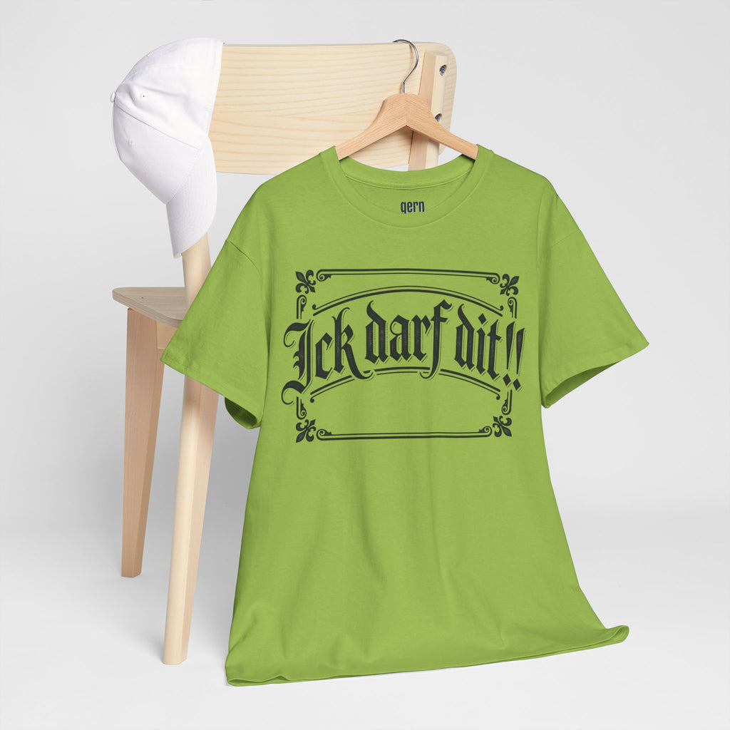 T-Shirt – „Ick darf dit!!“ Vintage Rahmen T-Shirt