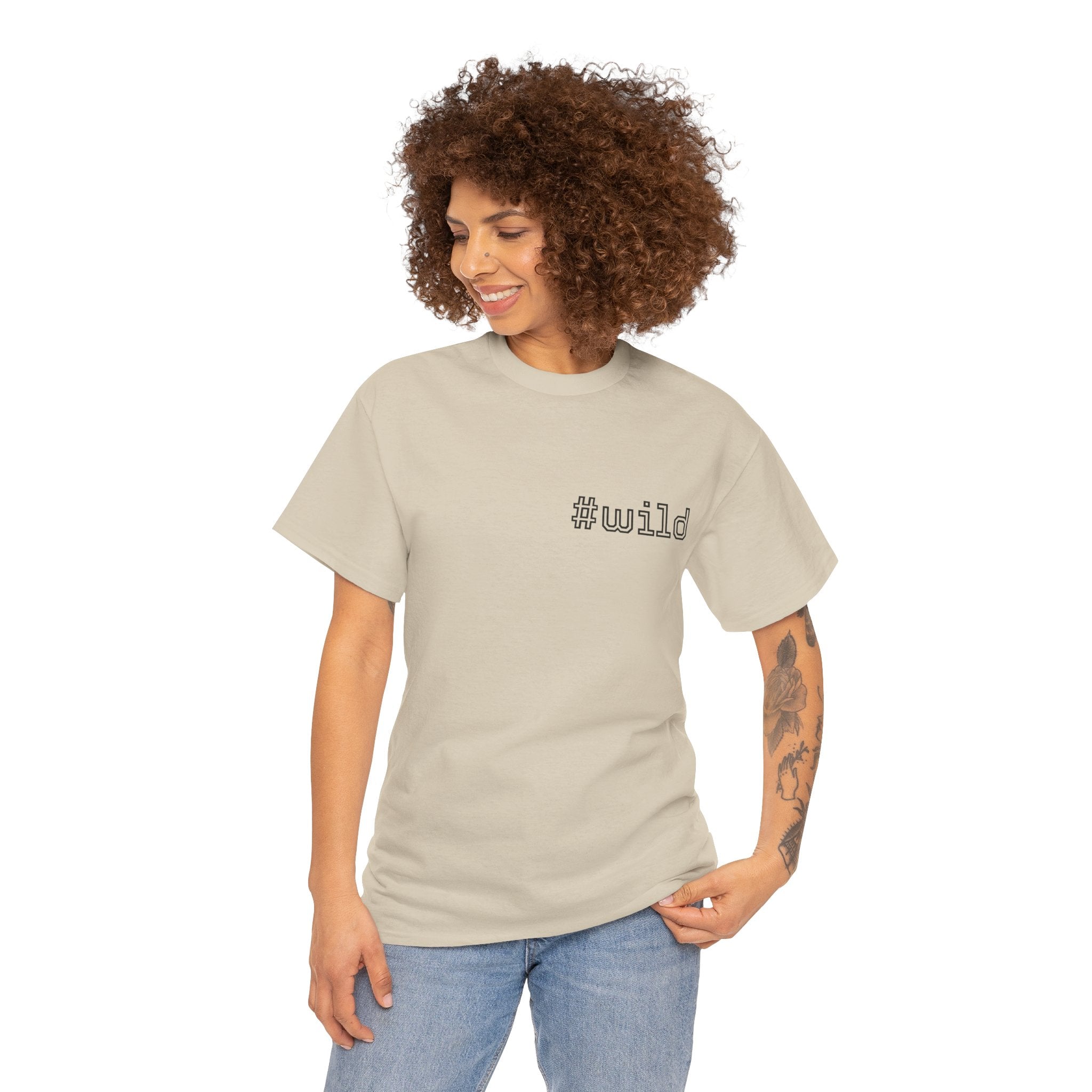 Unisex schweres Baumwoll-T-Shirt #wild