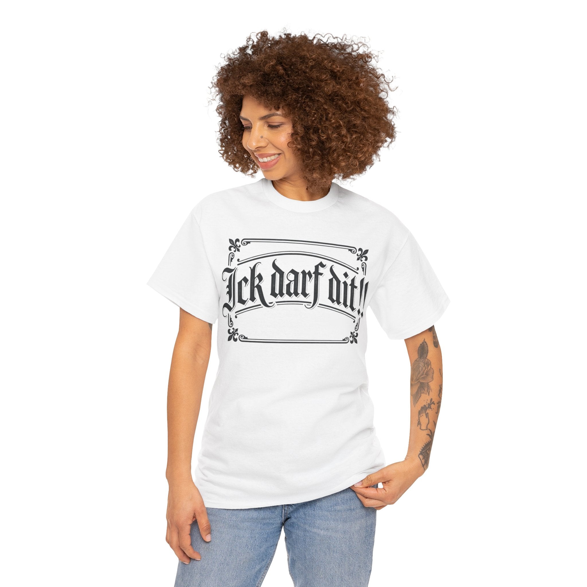 T-Shirt – „Ick darf dit!!“ Vintage Rahmen T-Shirt