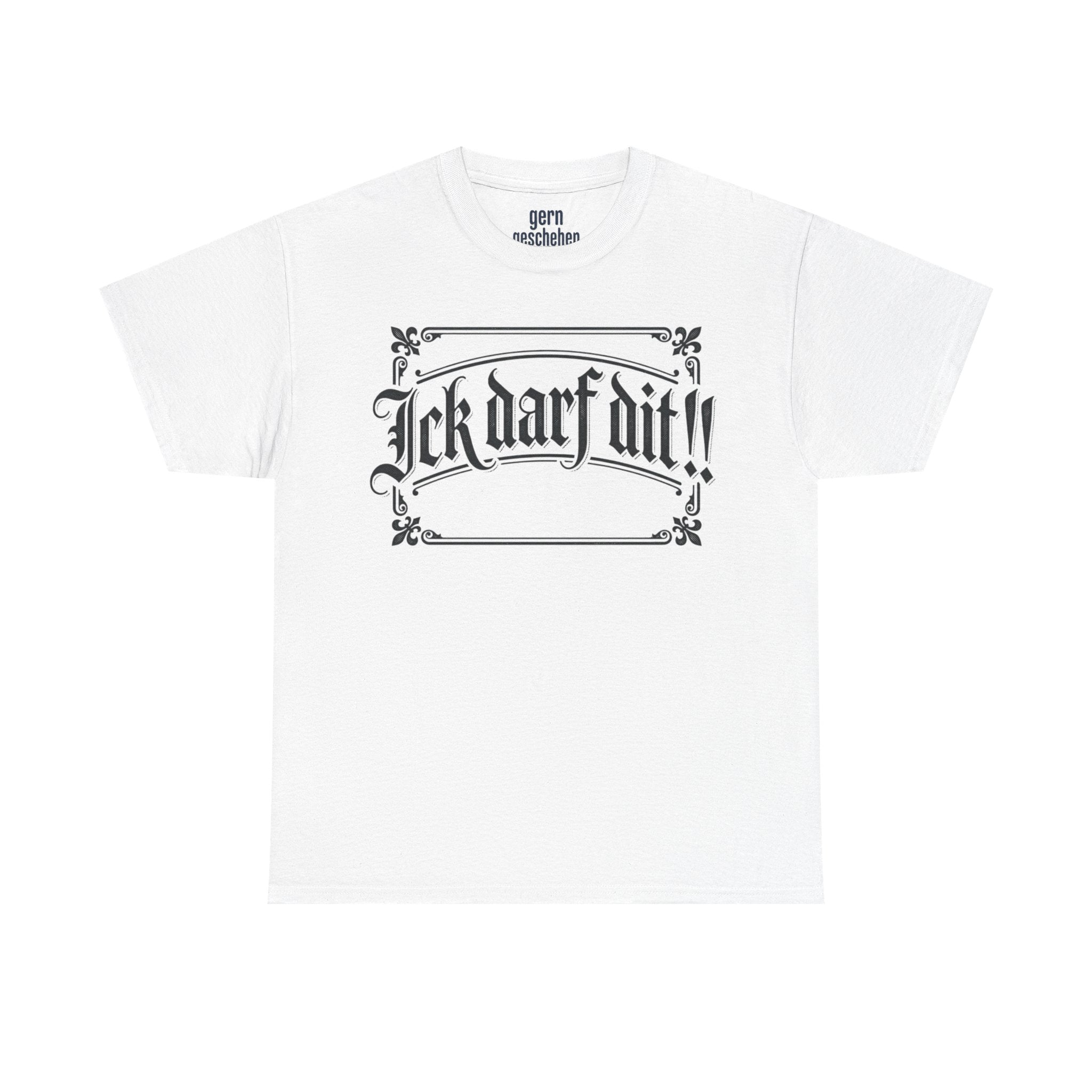 T-Shirt – „Ick darf dit!!“ Vintage Rahmen T-Shirt