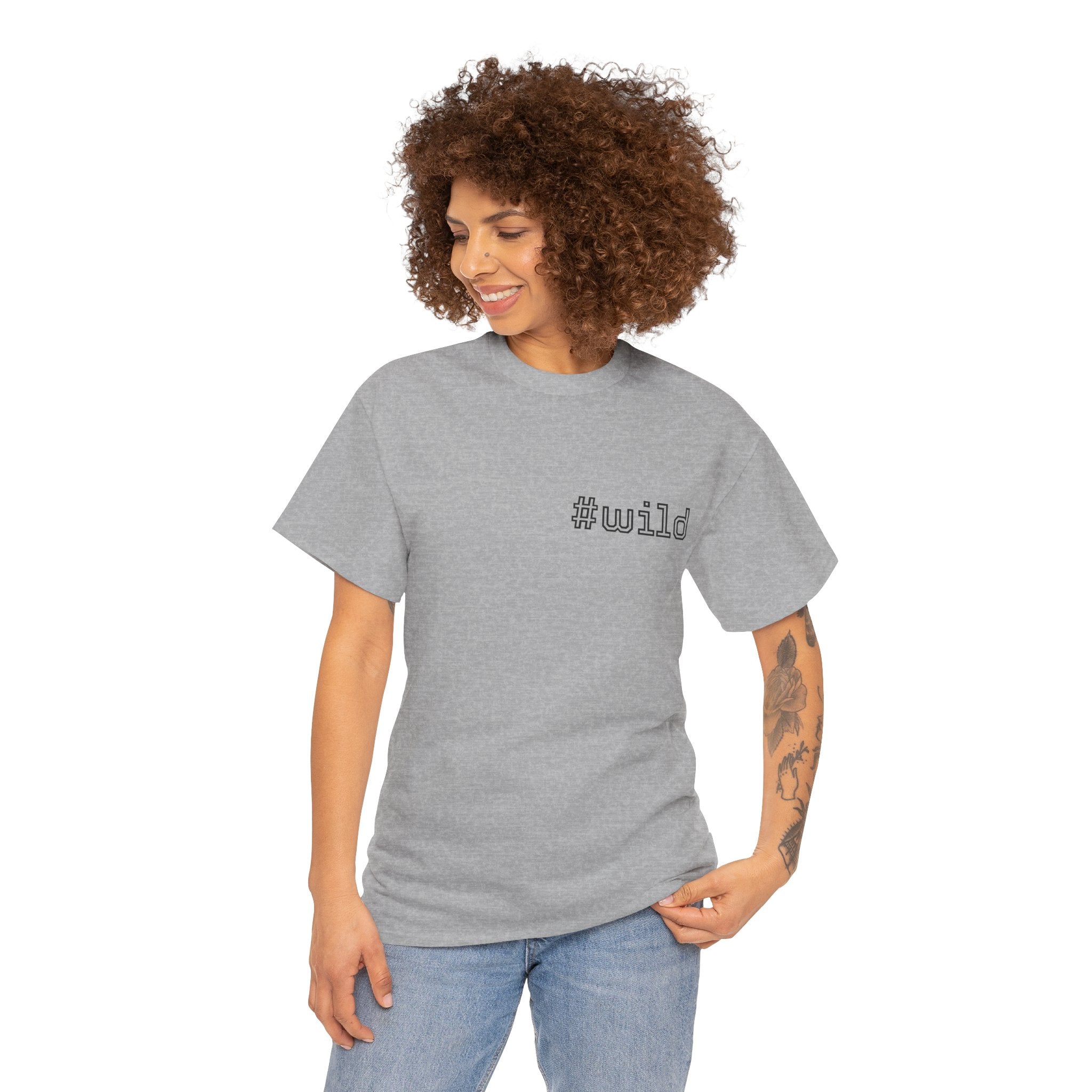 Unisex schweres Baumwoll-T-Shirt #wild