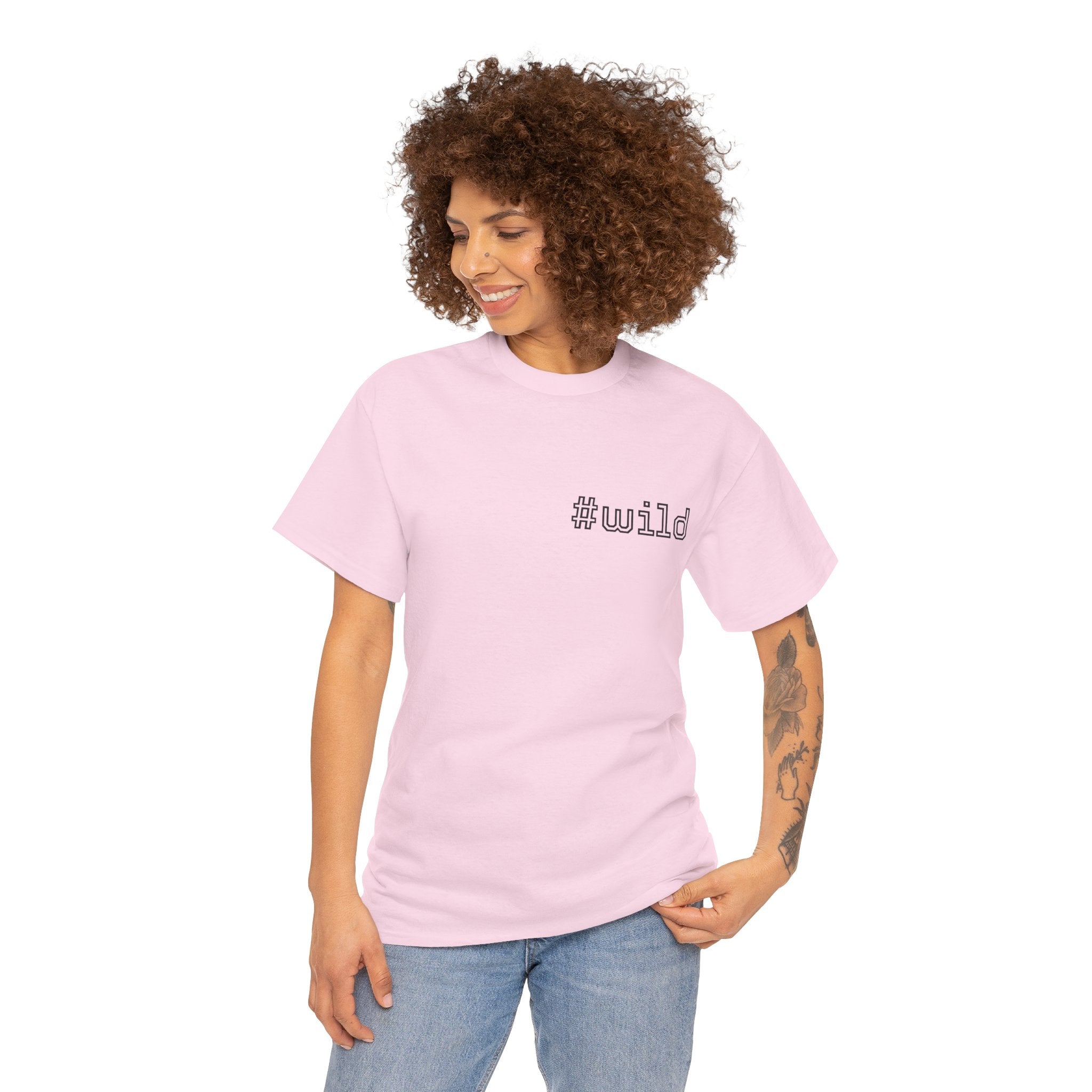 Unisex schweres Baumwoll-T-Shirt #wild