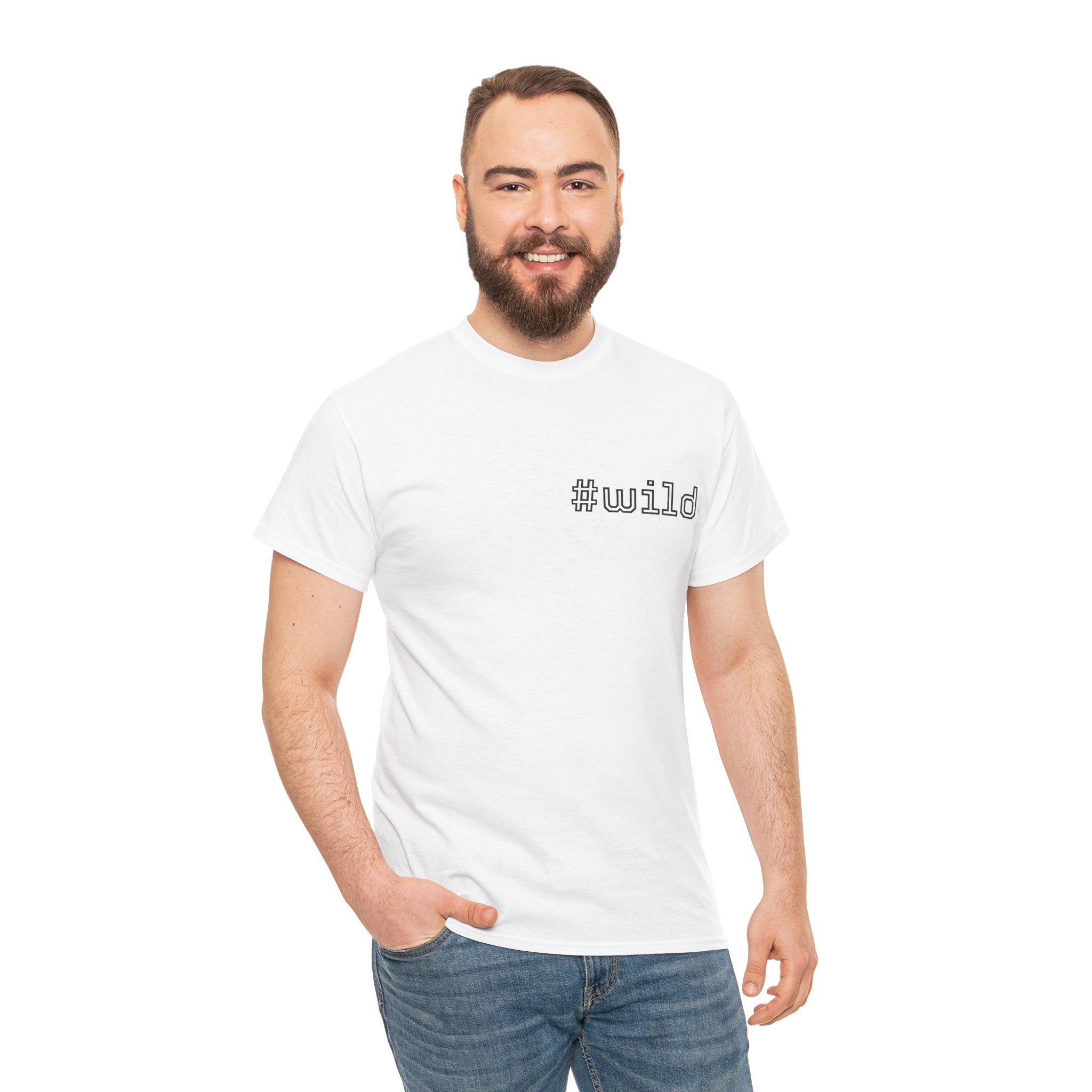 Unisex schweres Baumwoll-T-Shirt #wild