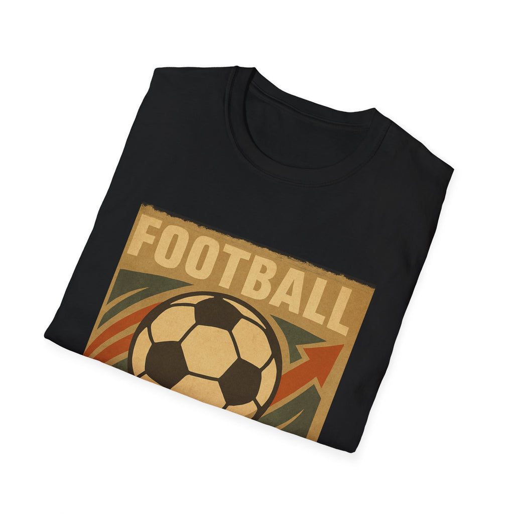 Vintage-Fußball-Grafik-T-Shirt