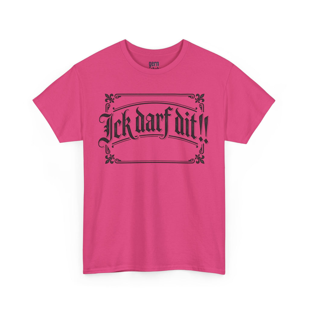 T-Shirt – „Ick darf dit!!“ Vintage Rahmen T-Shirt