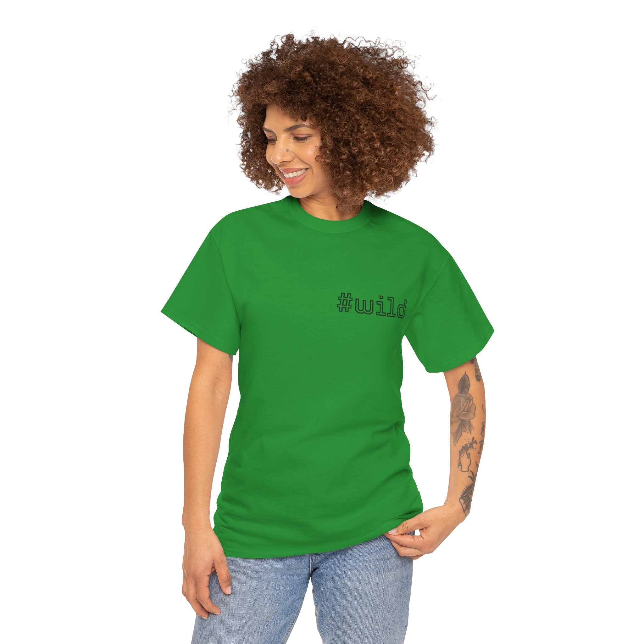 Unisex schweres Baumwoll-T-Shirt #wild