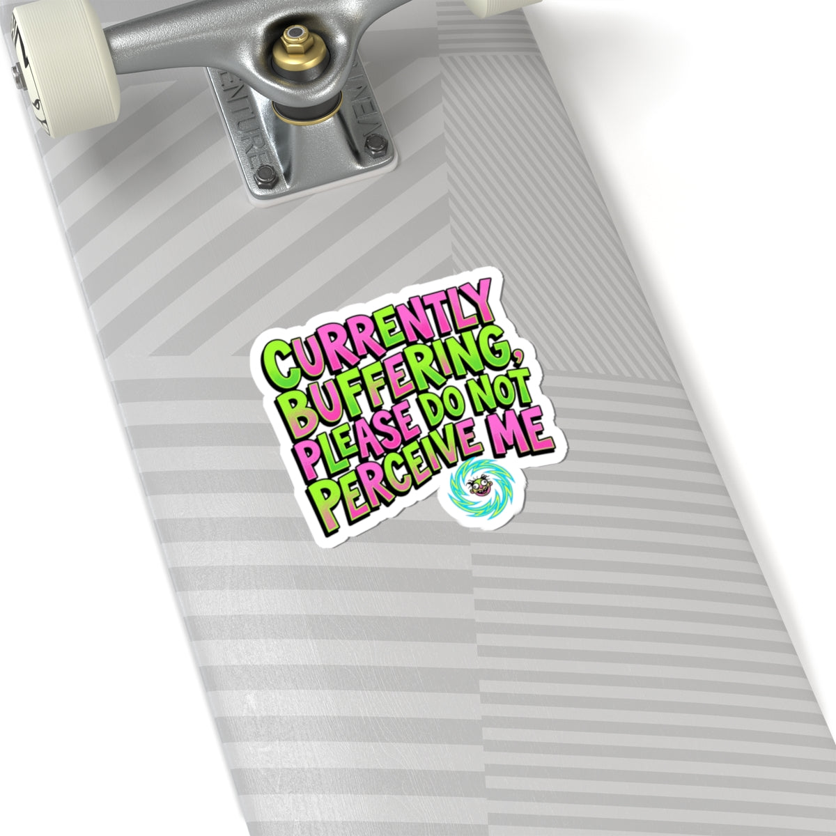 Currently Buffering Please Do Not Perceive Me, Kiss-Cut Sticker | meme-core, cringe-core