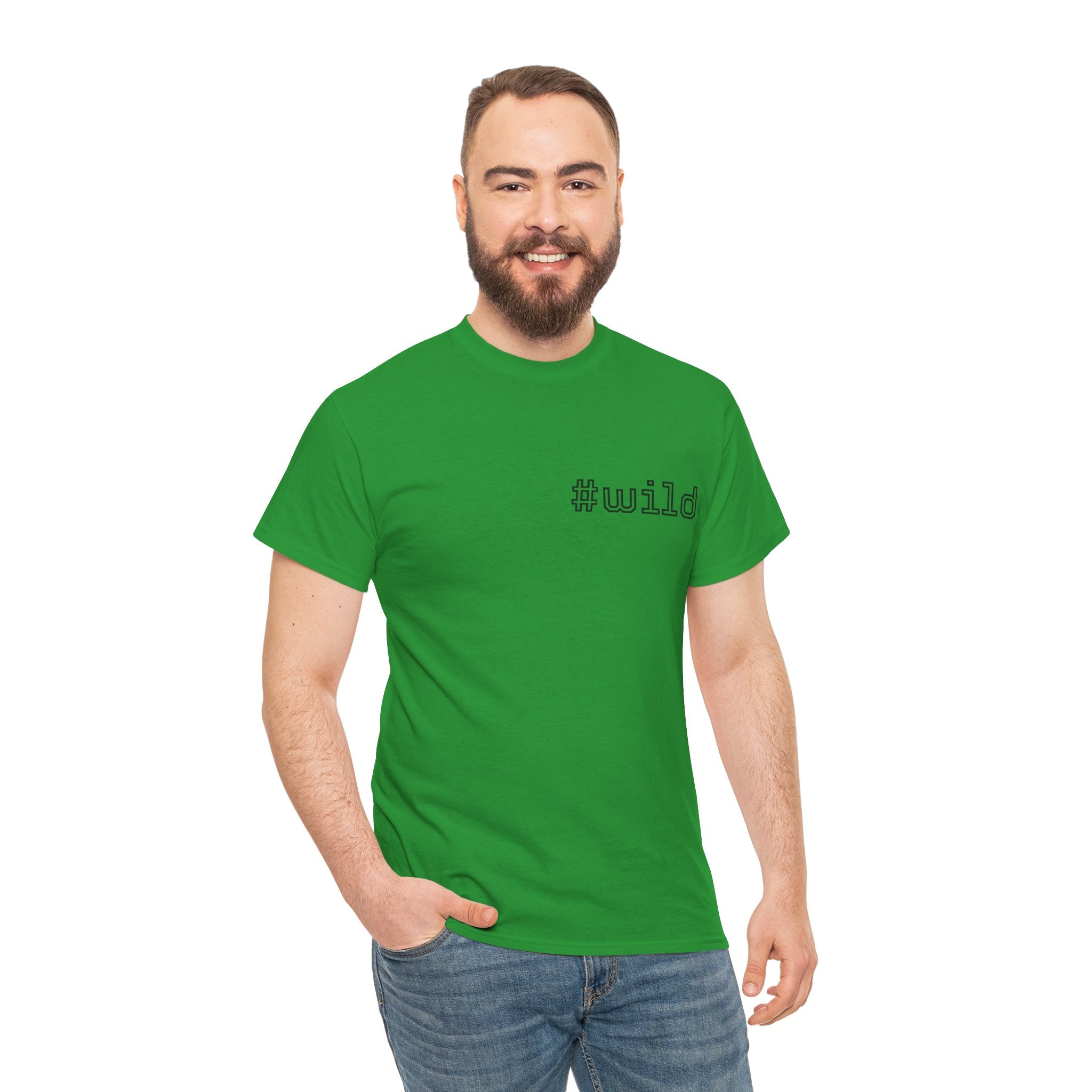 Unisex schweres Baumwoll-T-Shirt #wild