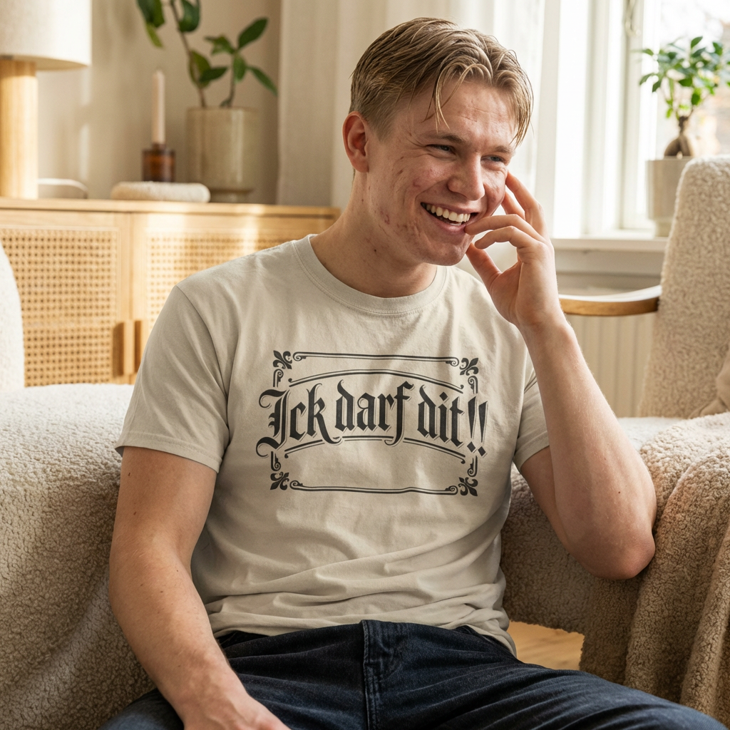 T-Shirt – „Ick darf dit!!“ Vintage Rahmen T-Shirt