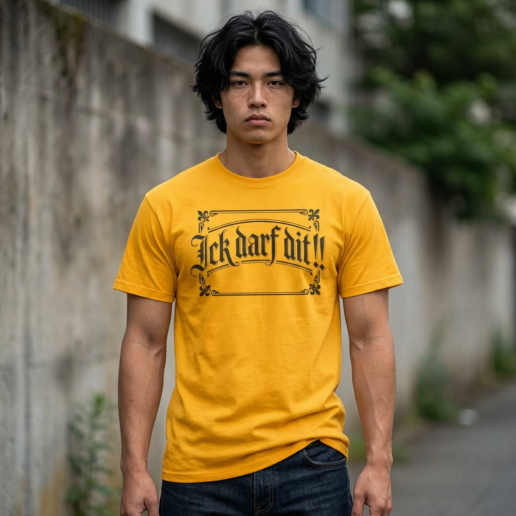 T-Shirt – „Ick darf dit!!“ Vintage Rahmen T-Shirt