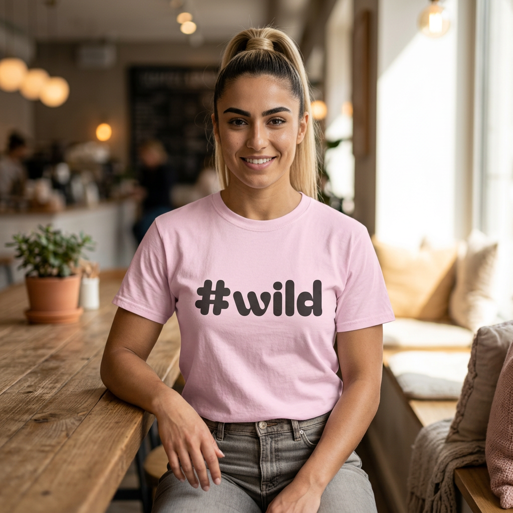 Unisex schweres Baumwoll-T-Shirt #wild