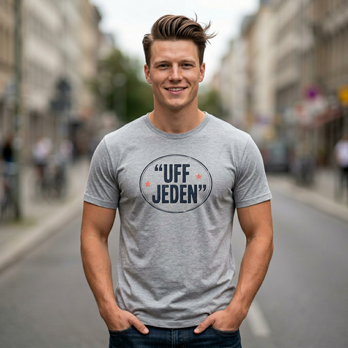 "UFF JEDEN" Vintage Badge T-Shirt #berlin