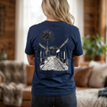 Street Palm Tee — Vintage Cobblestone Photography T‑Shirt