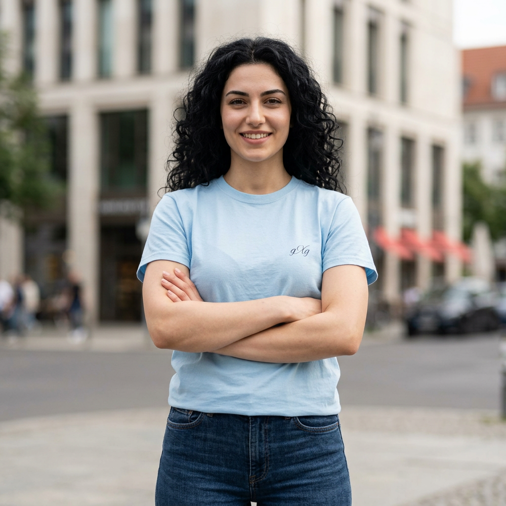 T-Shirt — Vintage Mediterranean Street Illustration Tee