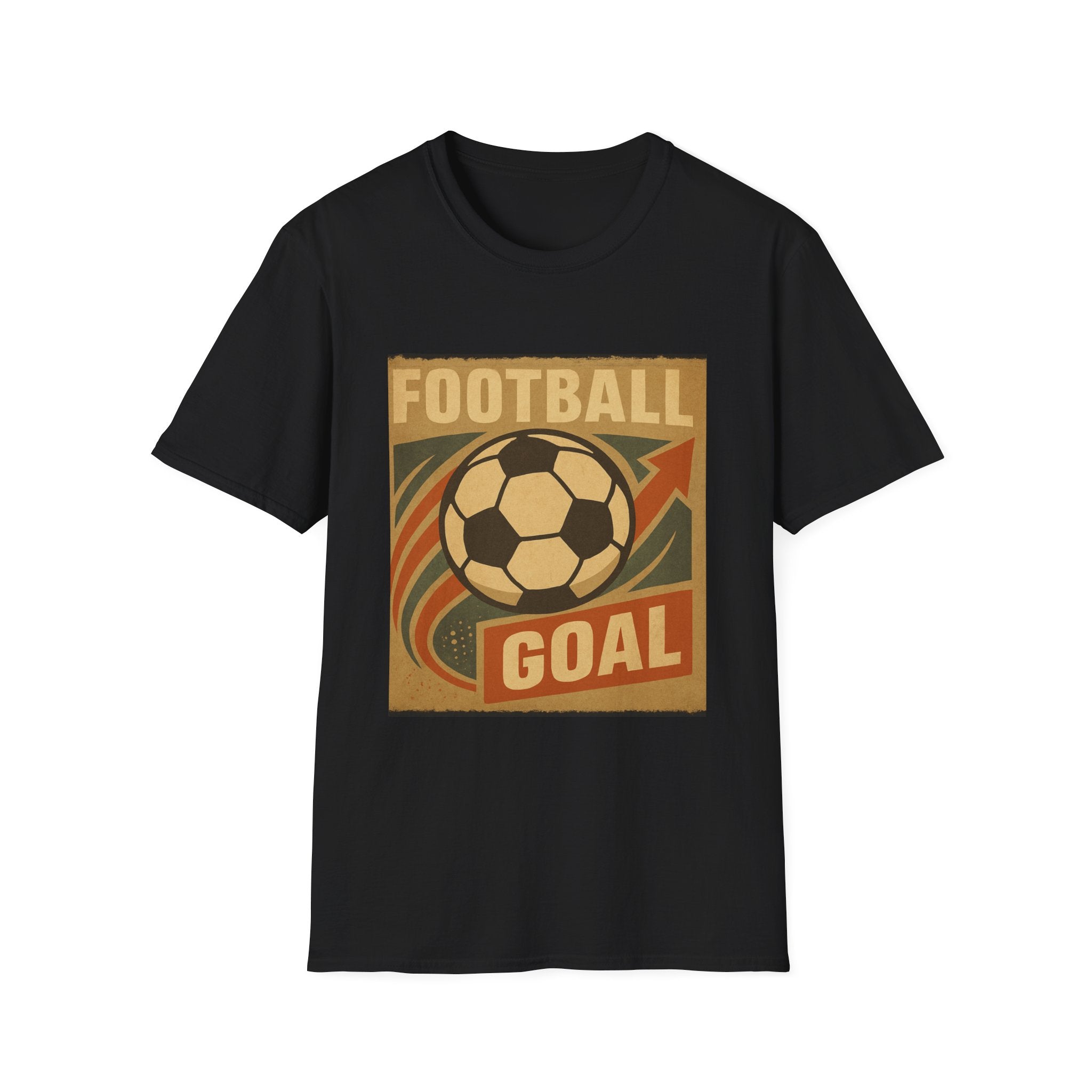 Vintage-Fußball-Grafik-T-Shirt