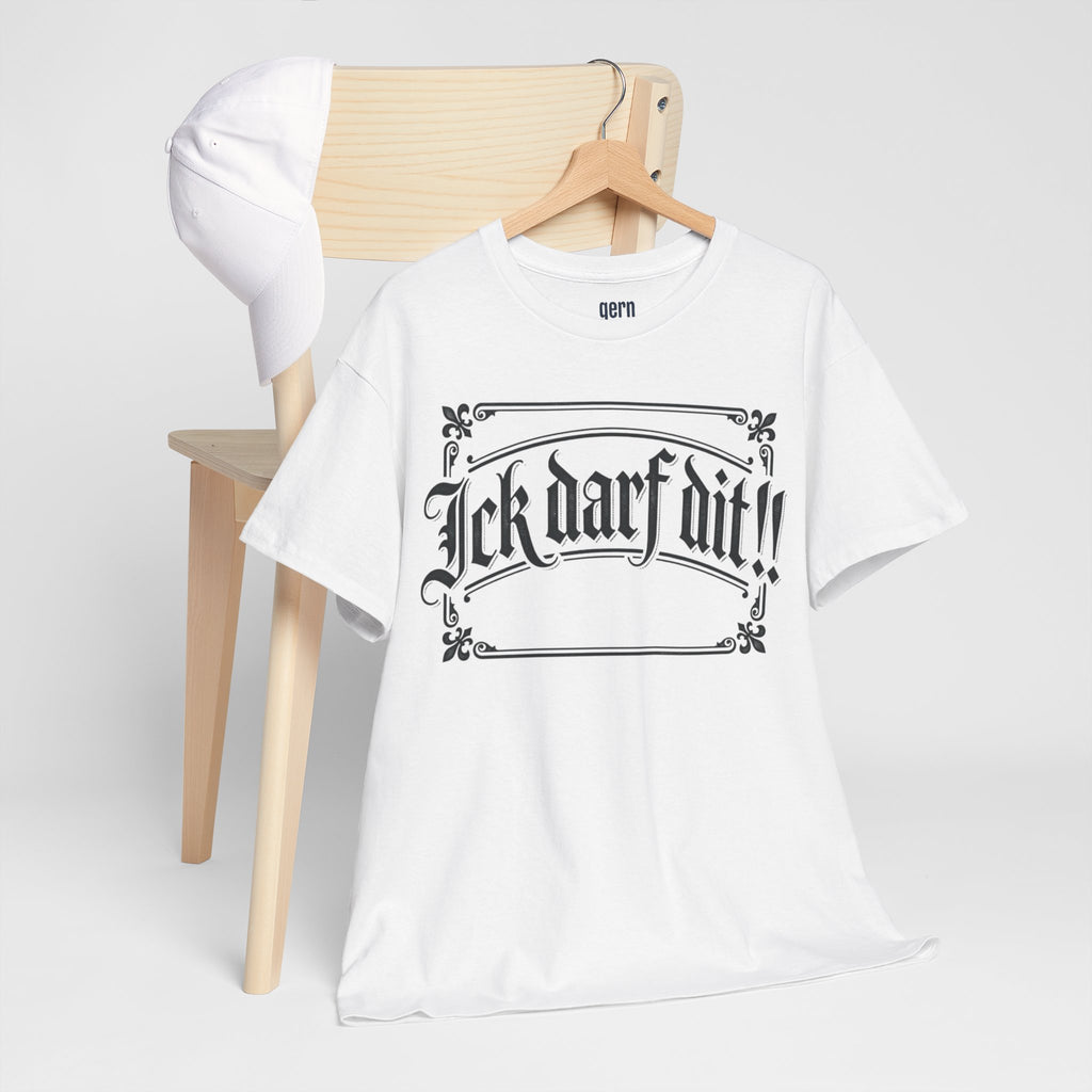 T-Shirt – „Ick darf dit!!“ Vintage Rahmen T-Shirt