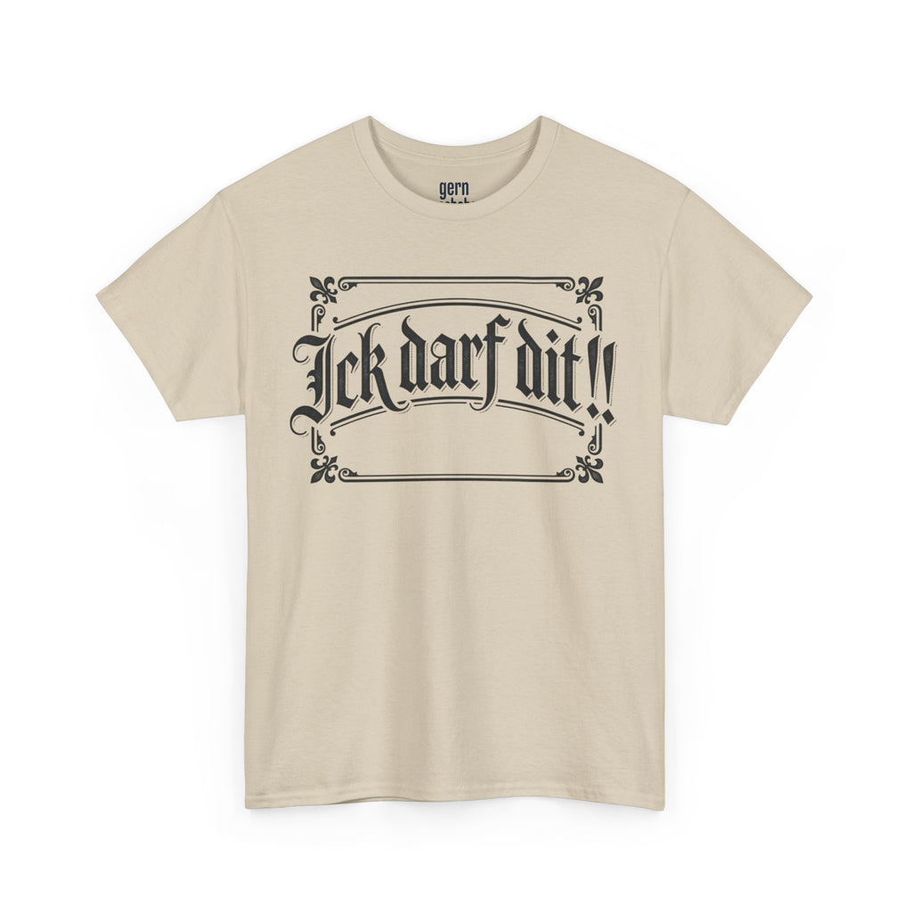 T-Shirt – „Ick darf dit!!“ Vintage Rahmen T-Shirt