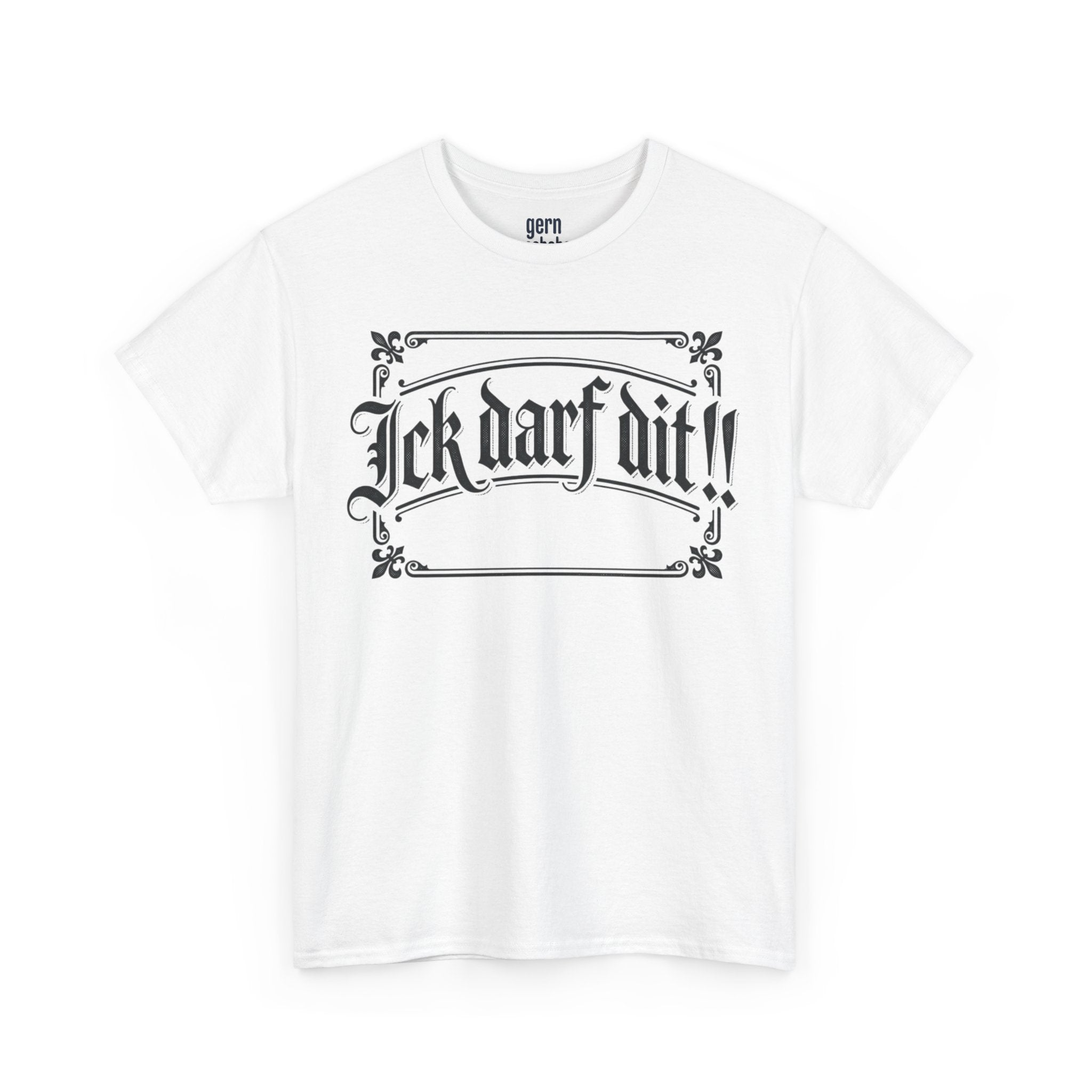 T-Shirt – „Ick darf dit!!“ Vintage Rahmen T-Shirt