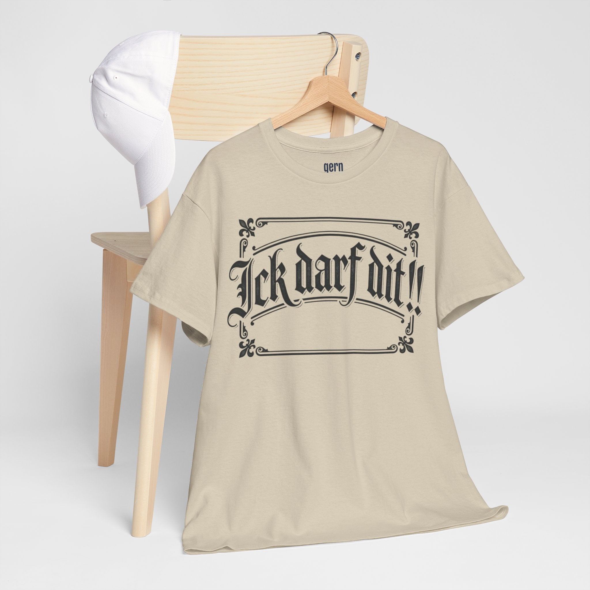 T-Shirt – „Ick darf dit!!“ Vintage Rahmen T-Shirt