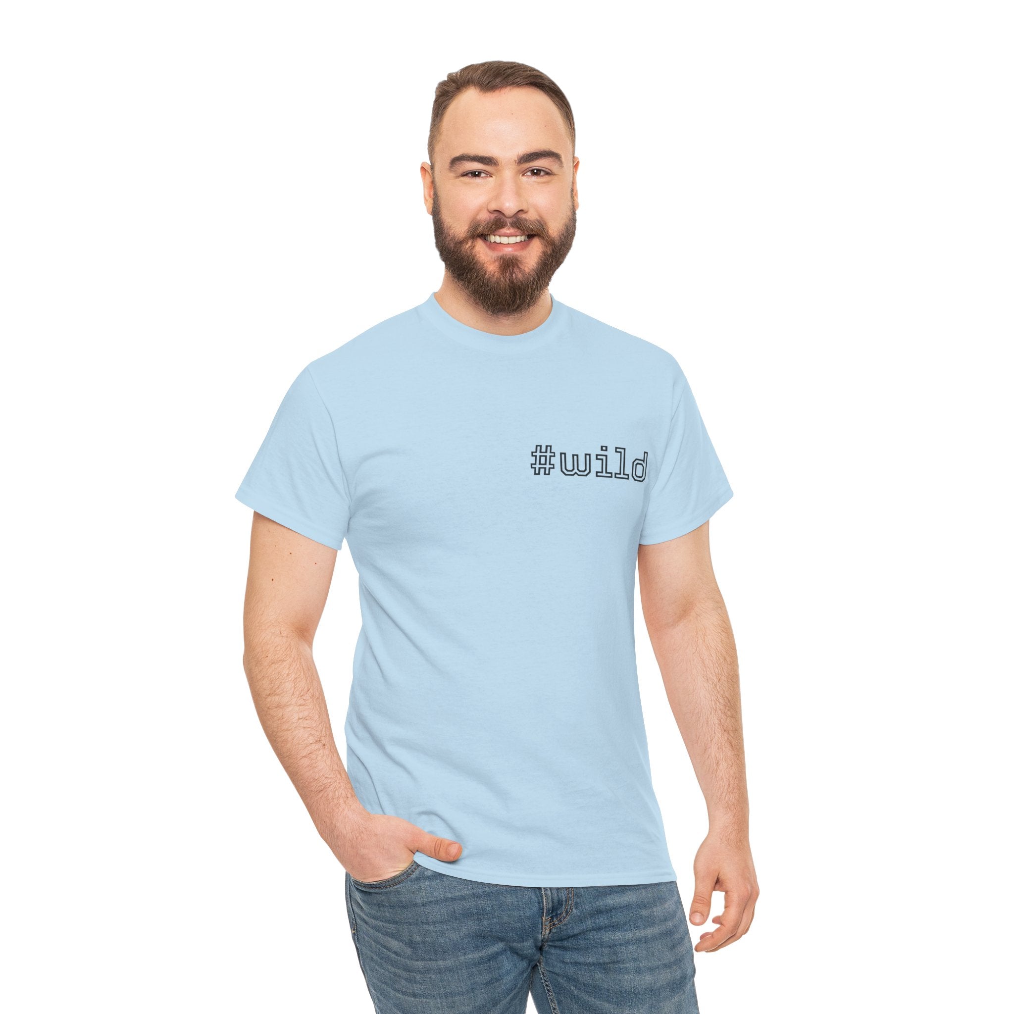 Unisex schweres Baumwoll-T-Shirt #wild