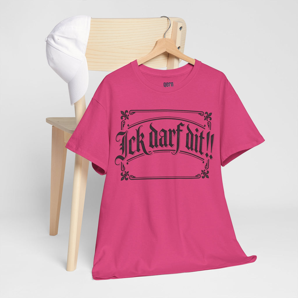 T-Shirt – „Ick darf dit!!“ Vintage Rahmen T-Shirt