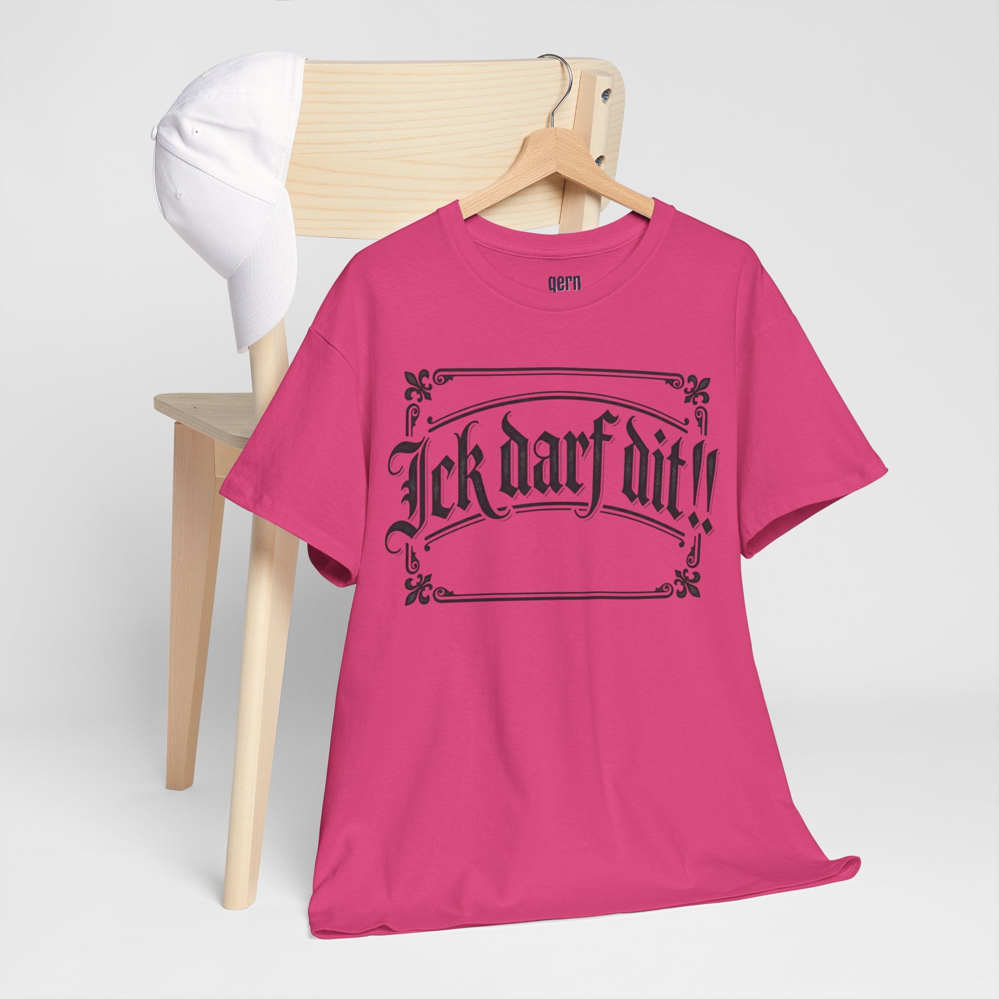 T-Shirt – „Ick darf dit!!“ Vintage Rahmen T-Shirt
