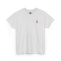 Unisex Shirt - gestickte Krebsschleife Orange -  50% vom Gewinn spende ich gemeinnützig