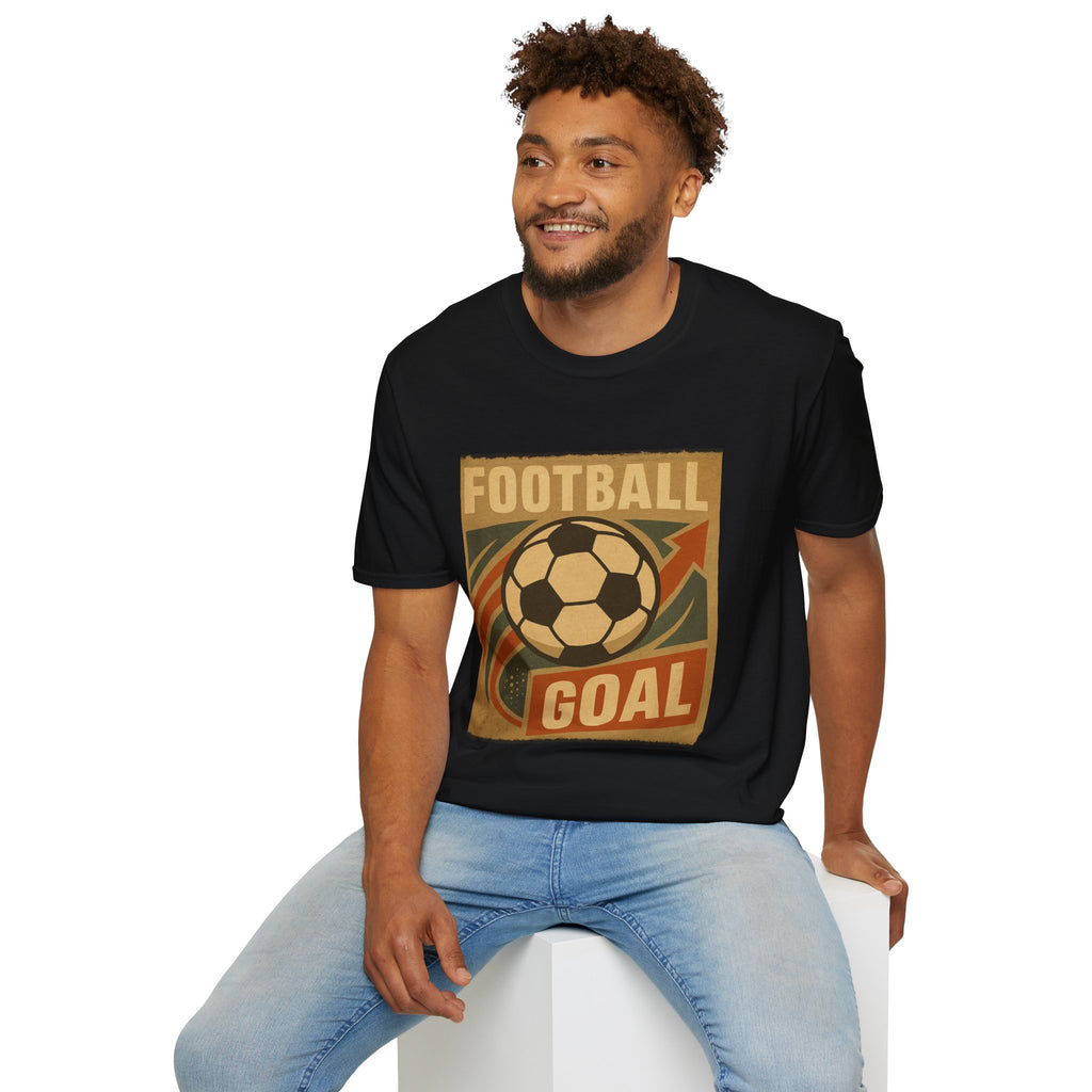 Vintage-Fußball-Grafik-T-Shirt