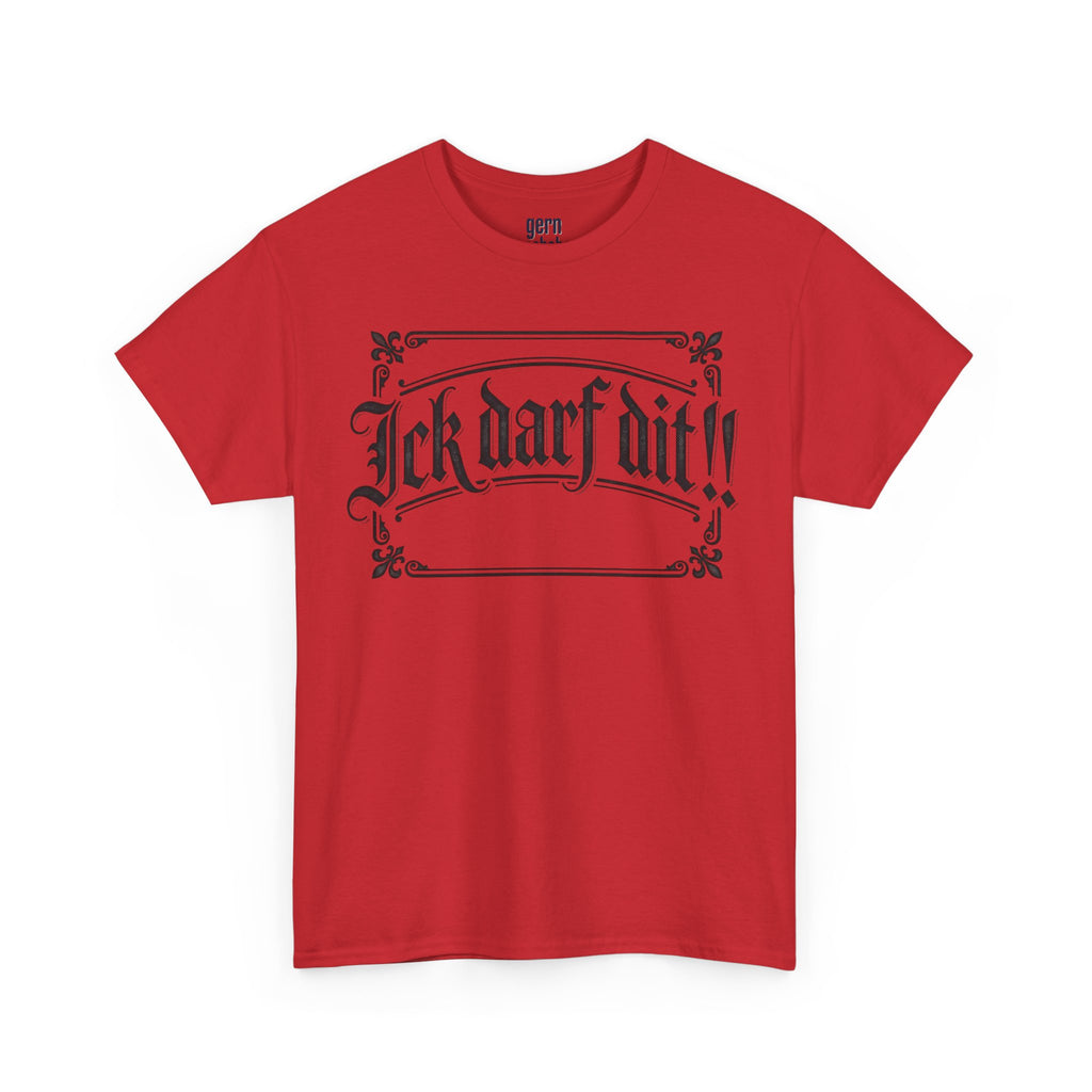 T-Shirt – „Ick darf dit!!“ Vintage Rahmen T-Shirt