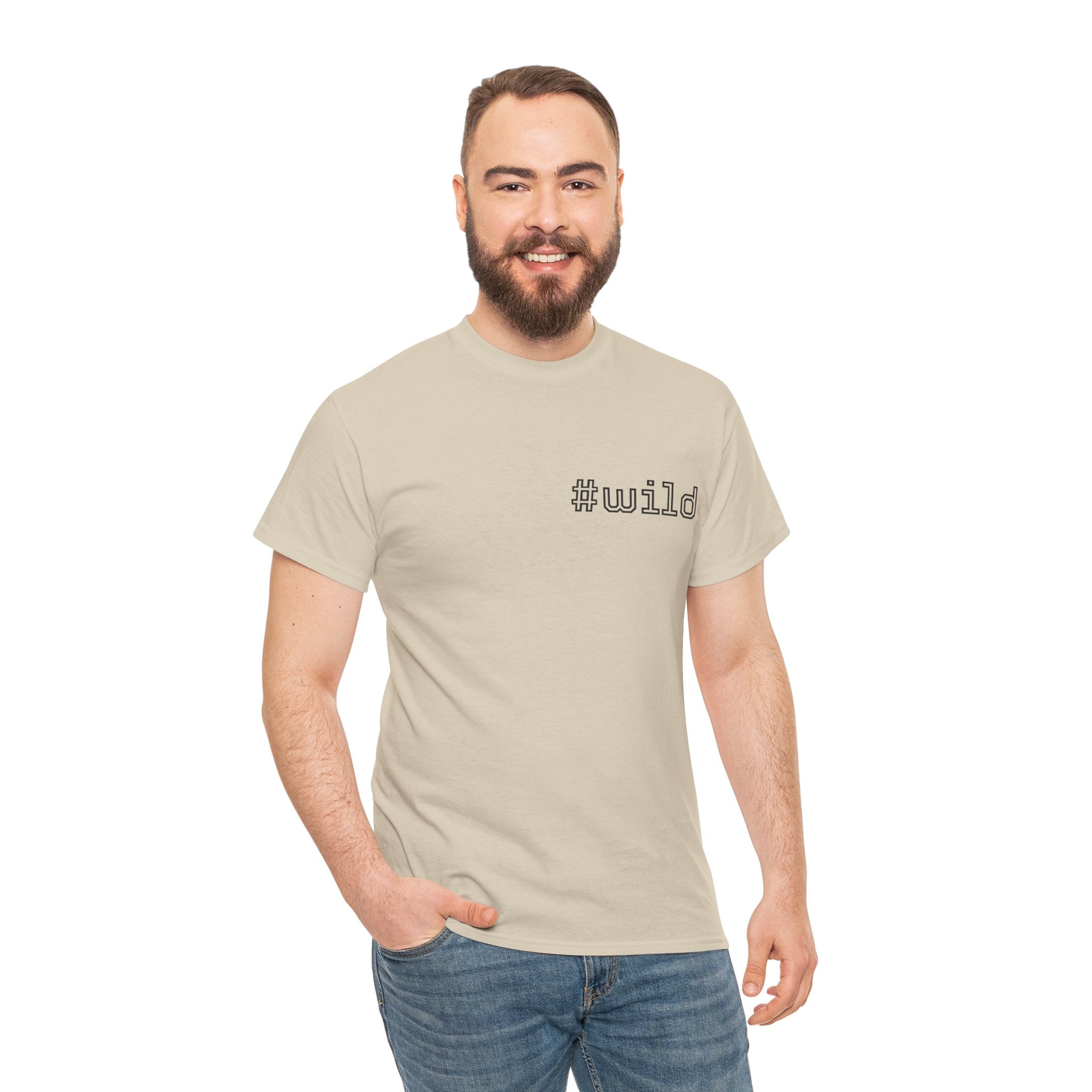 Unisex schweres Baumwoll-T-Shirt #wild