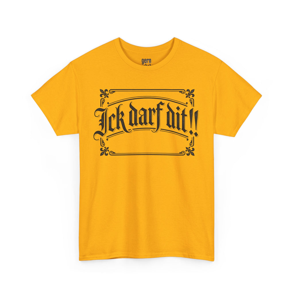 T-Shirt – „Ick darf dit!!“ Vintage Rahmen T-Shirt