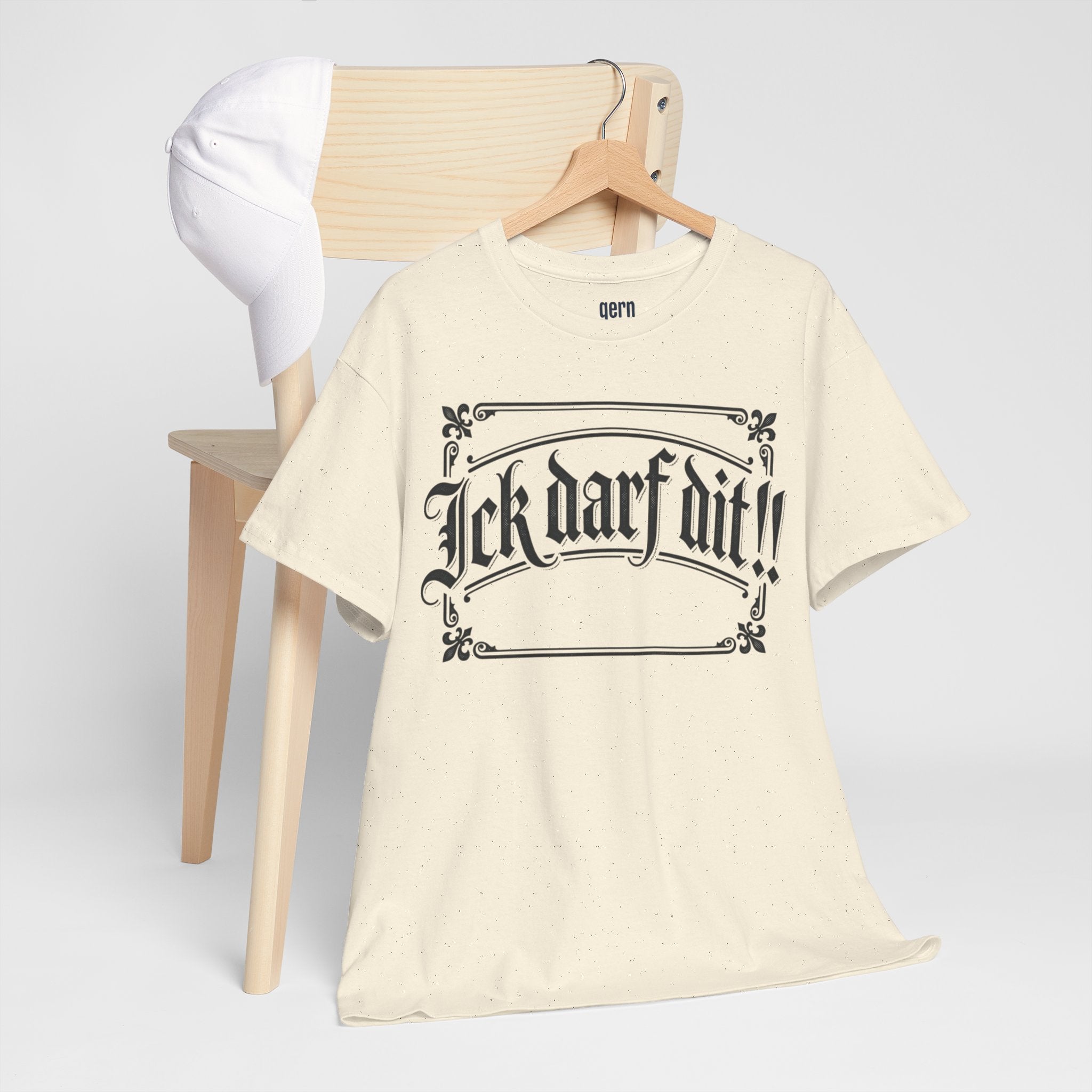 T-Shirt – „Ick darf dit!!“ Vintage Rahmen T-Shirt