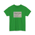 Hop ti mist Vintage Text Tee — Minimal German Phrase Shirt