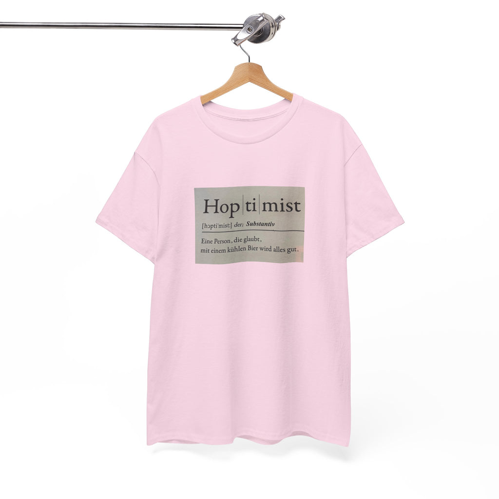 Hop ti mist Vintage Text Tee — Minimal German Phrase Shirt
